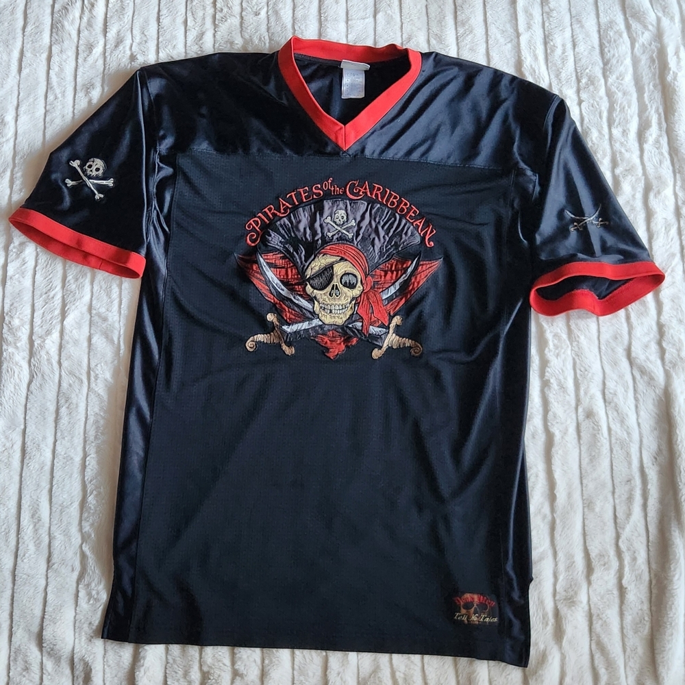 Pirates of the Caribbean Black and Red Men's Shirt